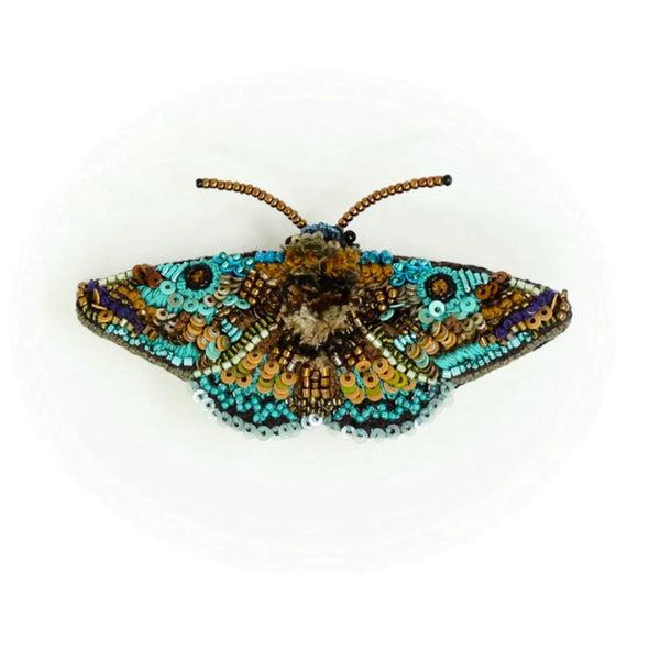 Lanipes Moth Brooch Pin