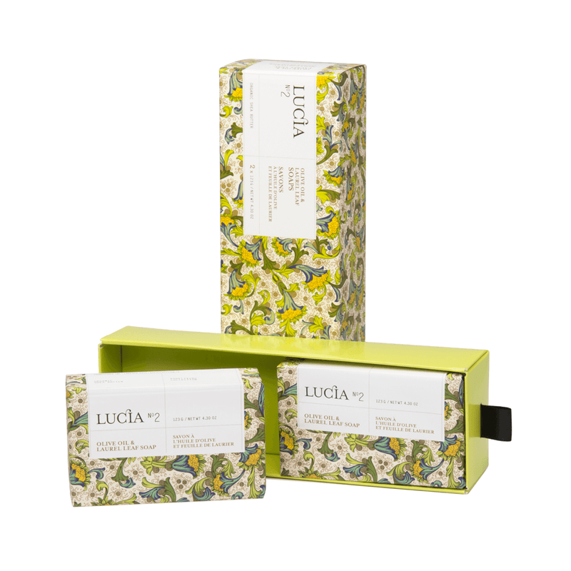 LUCIA N°2 Olive Oil & Laurel Leaf Soap Set (2)