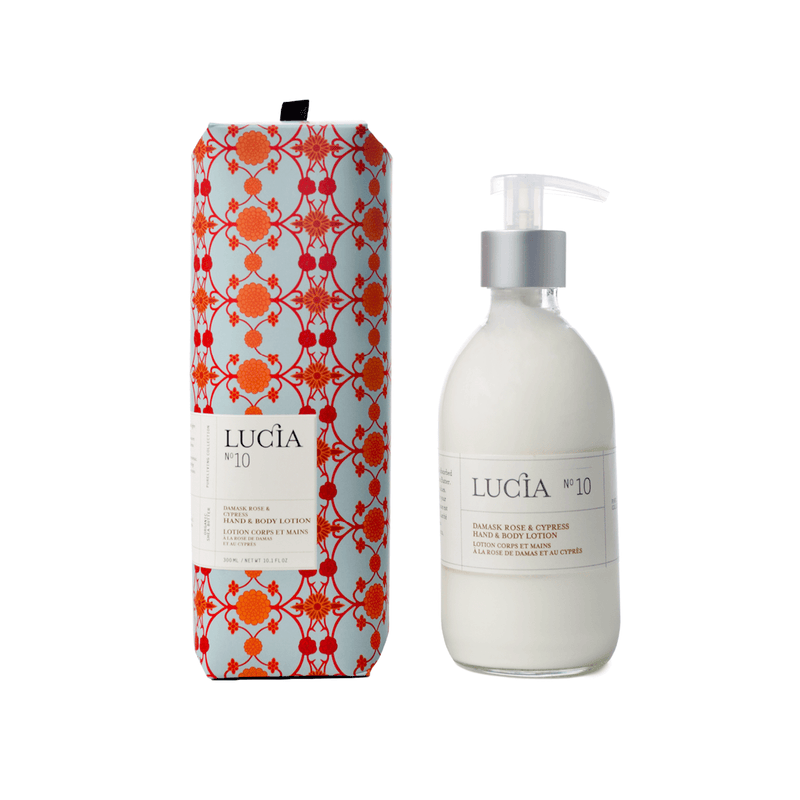 LUCIA N°10 Damask Rose & Cypress Hand & Body Lotion