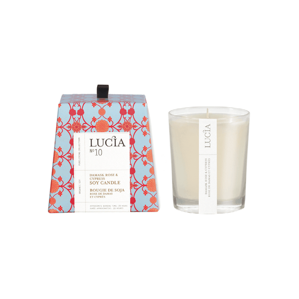 LUCIA DAMASK ROSE & CYPRESS - TESTER CANDLE 50 HRS