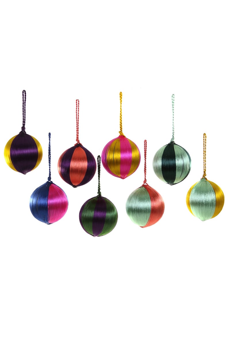 STRIPED THREAD BAUBLES