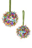 EMBROIDERED TRIM BAUBLE 2 ASST