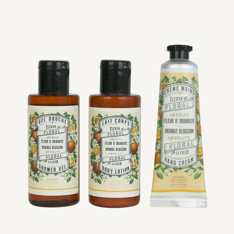 Travel Set Orange Blossom - Shower, Body lotion, Hand cream