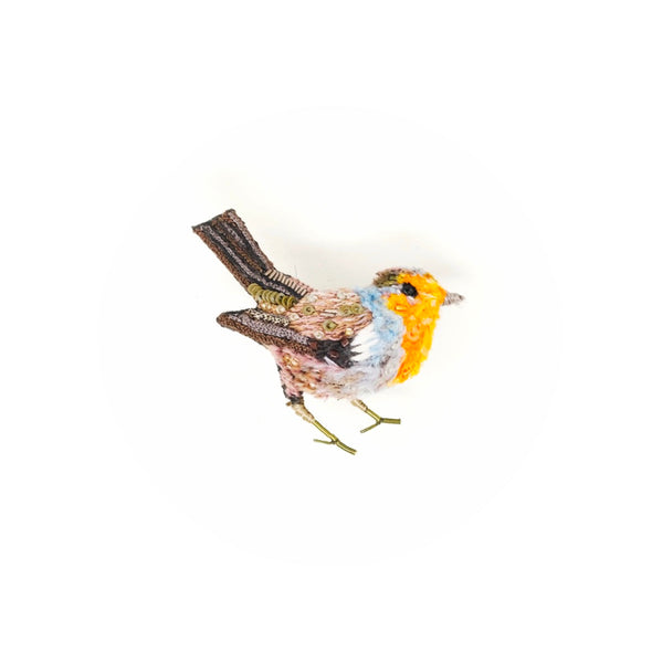 Robin Red Breast Brooch Pin