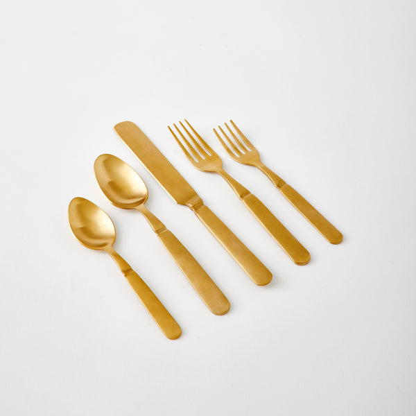 Florentine Flatware Champagne Matte Set/5