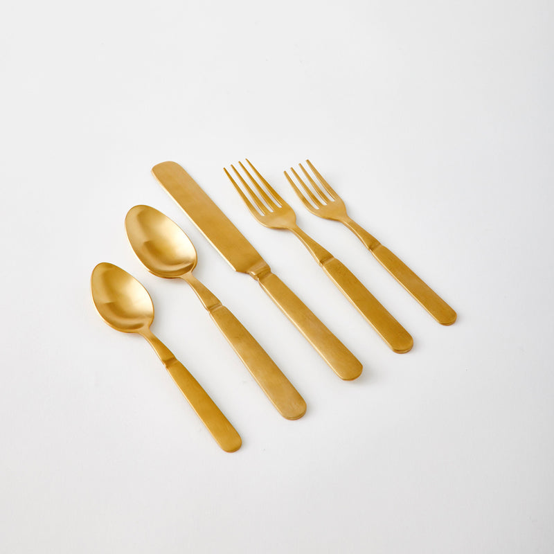 Florentine Flatware Champagne Matte Set/5