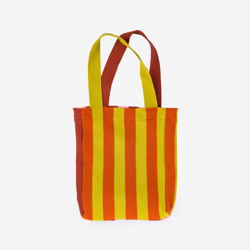 Super Stripe Tote - SS23-Golden Olive Flame