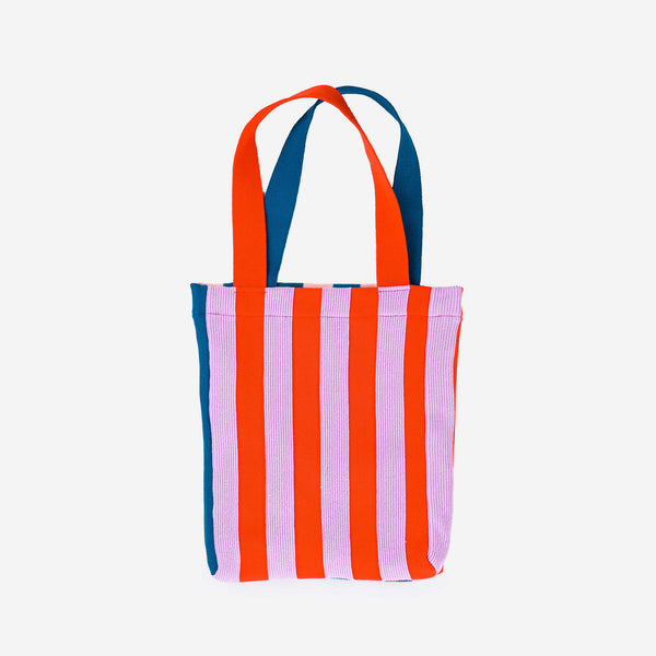 Super Stripe Tote - SS23-Poppy Lilac