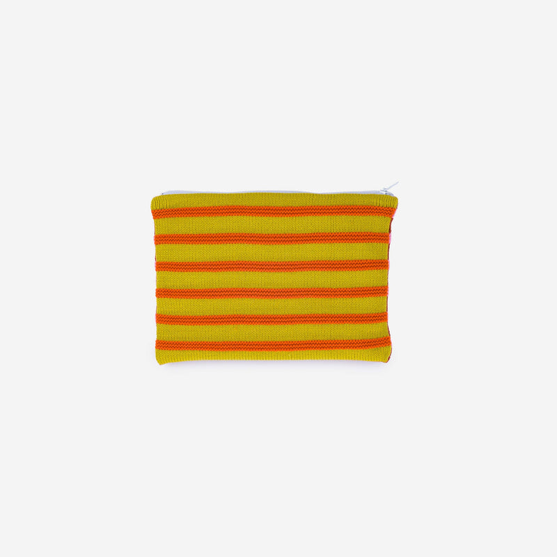 Super Stripe Pouch - SS23-Golden Olive Flame