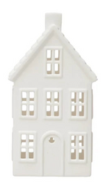 Lrg, Stoneware House w/ LED Lights