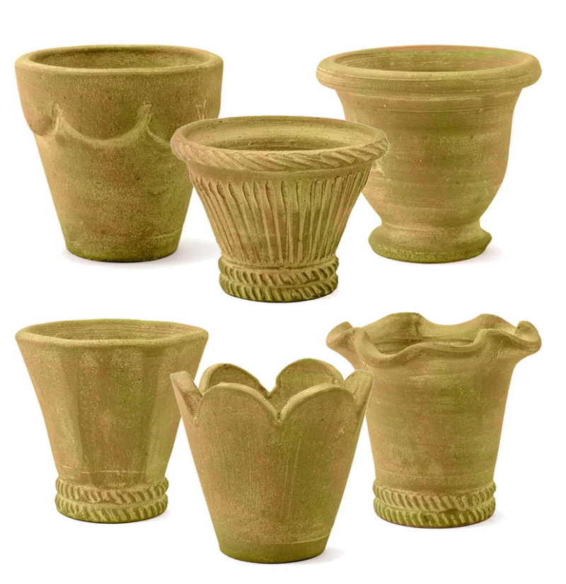 Taupe Herb Pots