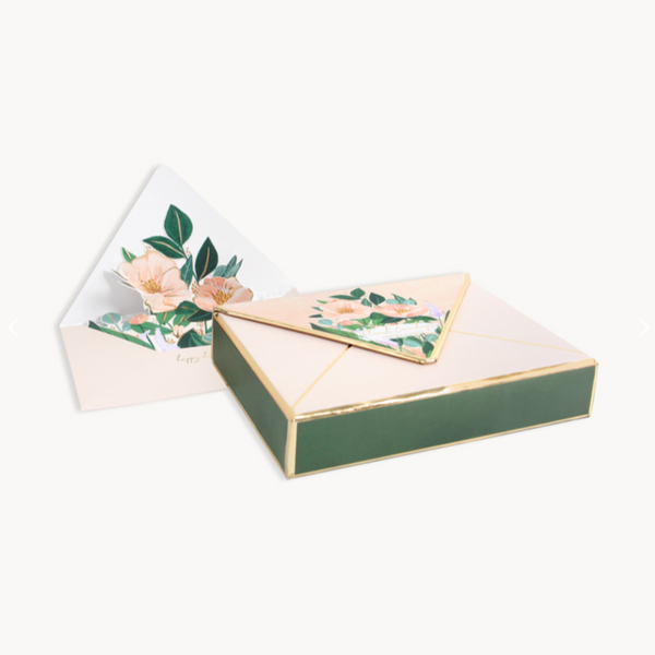 FLORAL ENVELOPE pop up card set