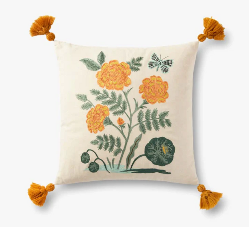 Down Pillow - Natural Orange - 18" x 18"