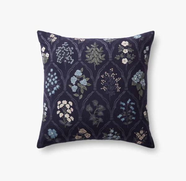 Down Pillow - Blue Multi 18" x 18"