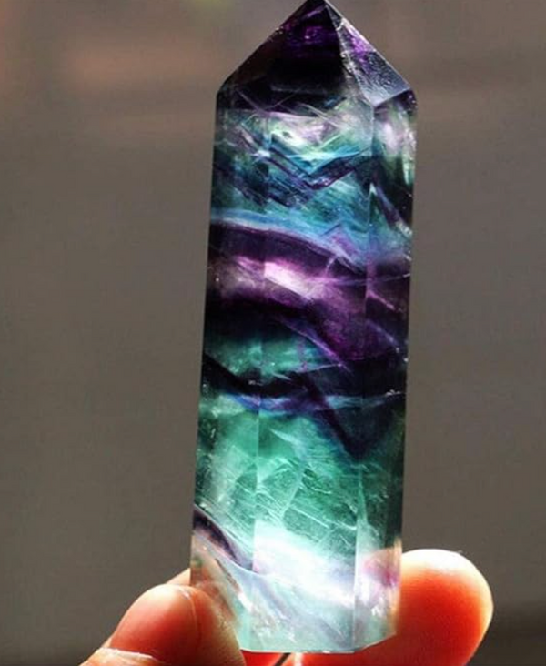 Rainbow Fluorite Crystal