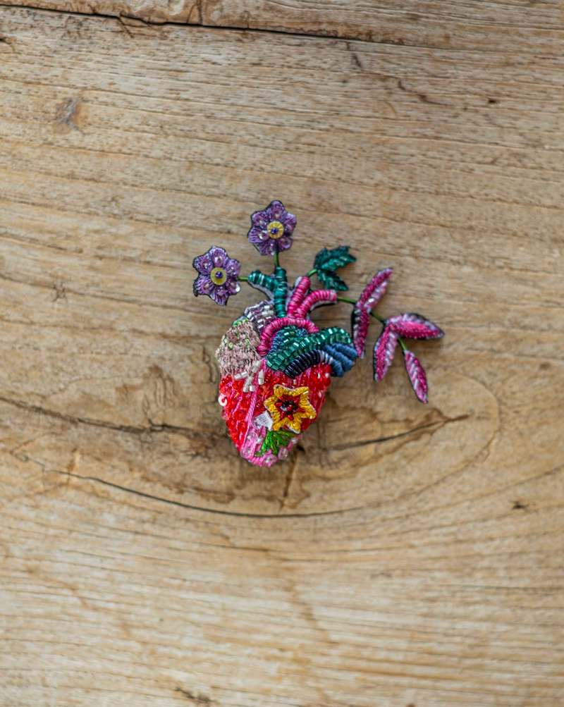 Wild Heart Brooch Pin