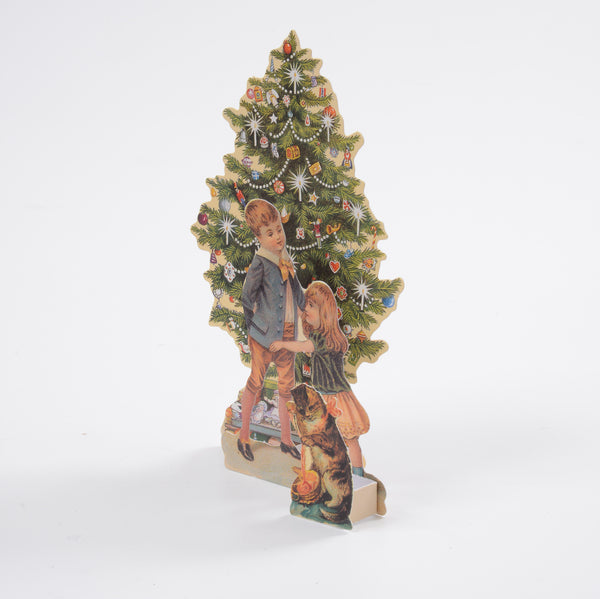 Tree and Children 3D Themed Christmas Card