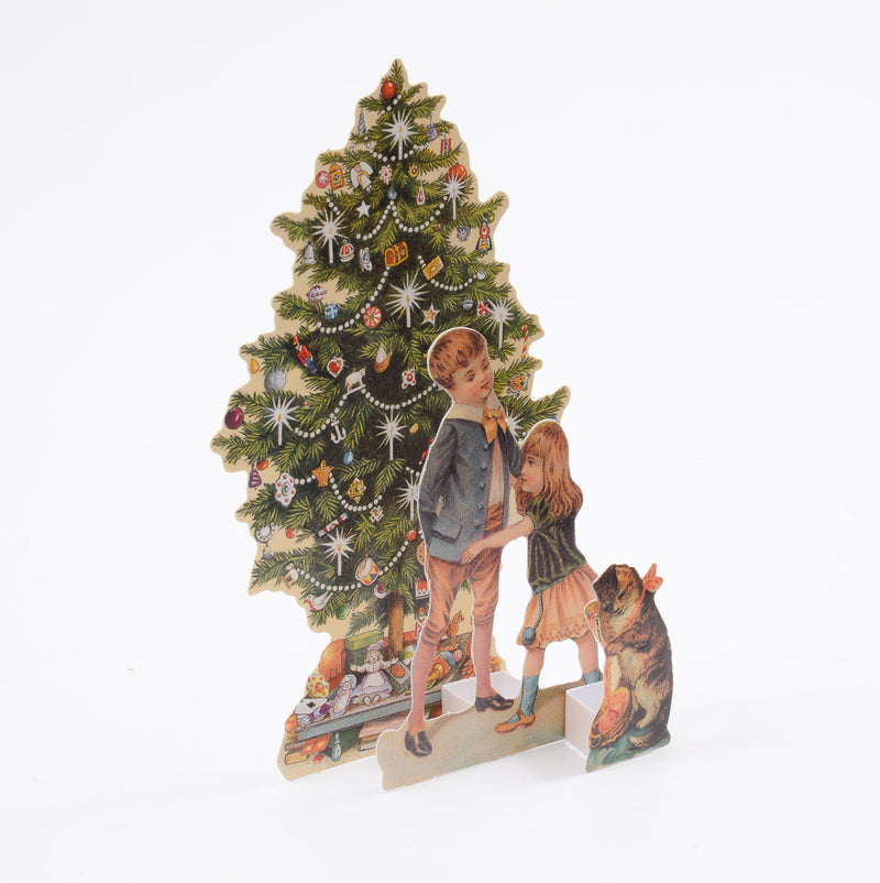 Tree and Children 3D Themed Christmas Card