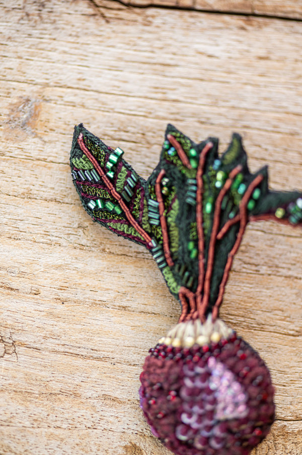 Beet Brooch Pin