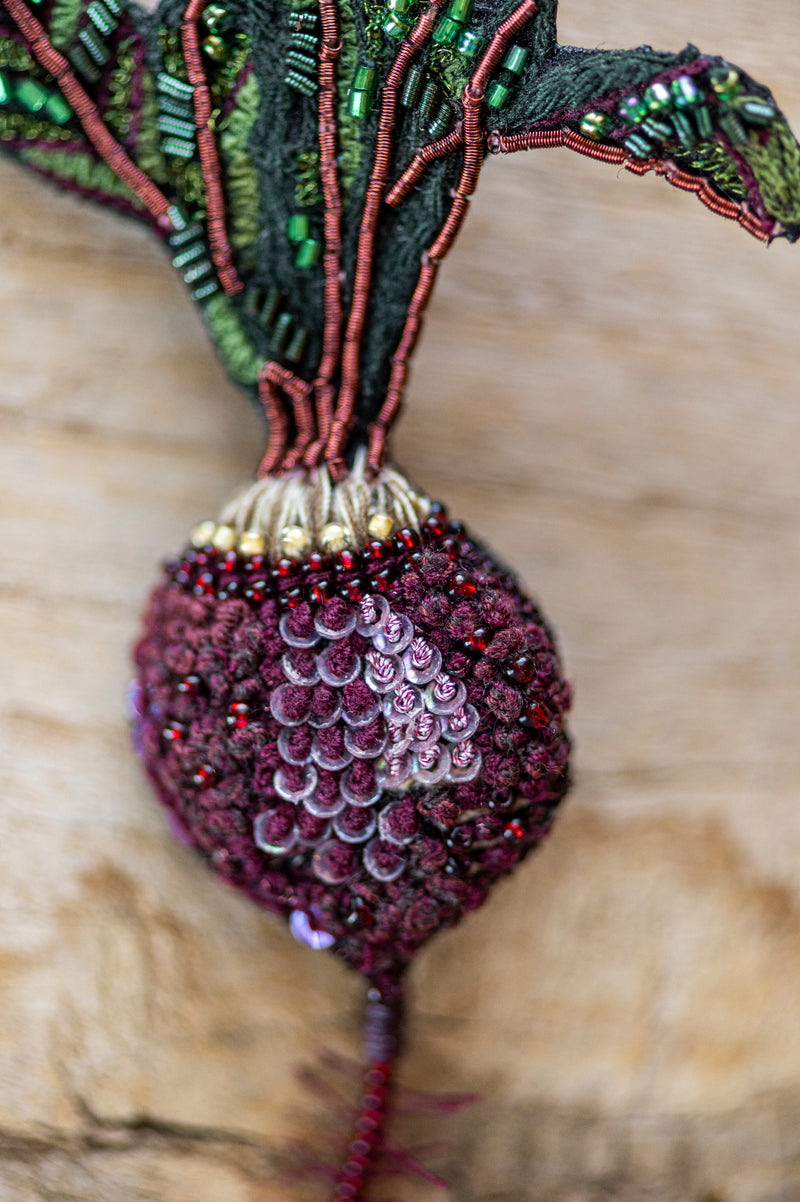 Beet Brooch Pin