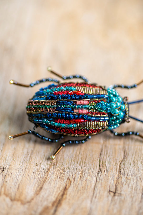 Snowdon Beetle Brooch Pin