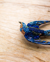 Singing Swallow Brooch Pin
