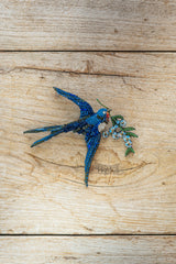 Peace Swallow Big Brooch Pin