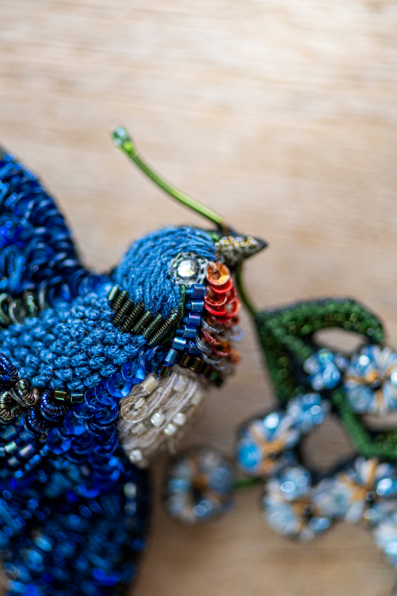 Peace Swallow Big Brooch Pin