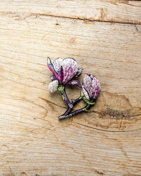 Magnolia Brooch Pin