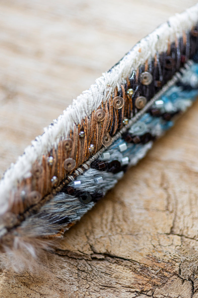 Eurasian Jay Feather Brooch Pin