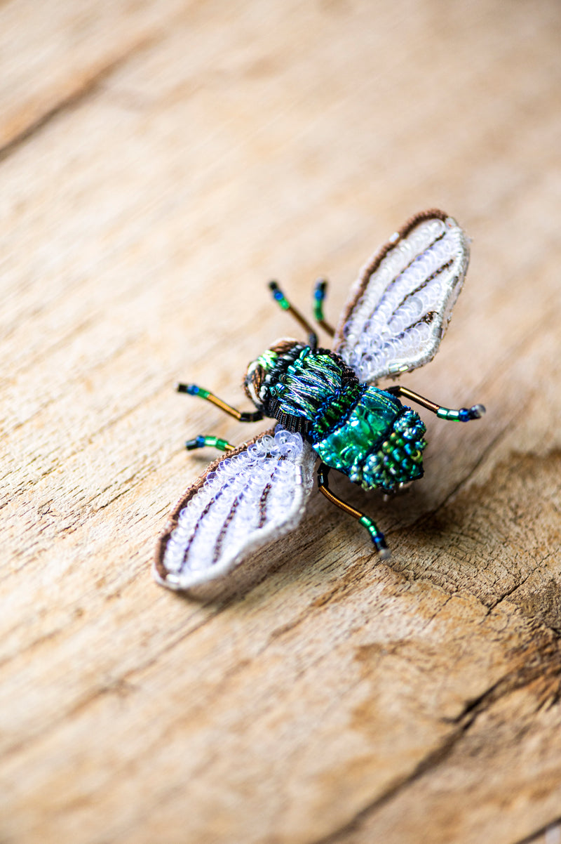 Field Bee Brooch Pin