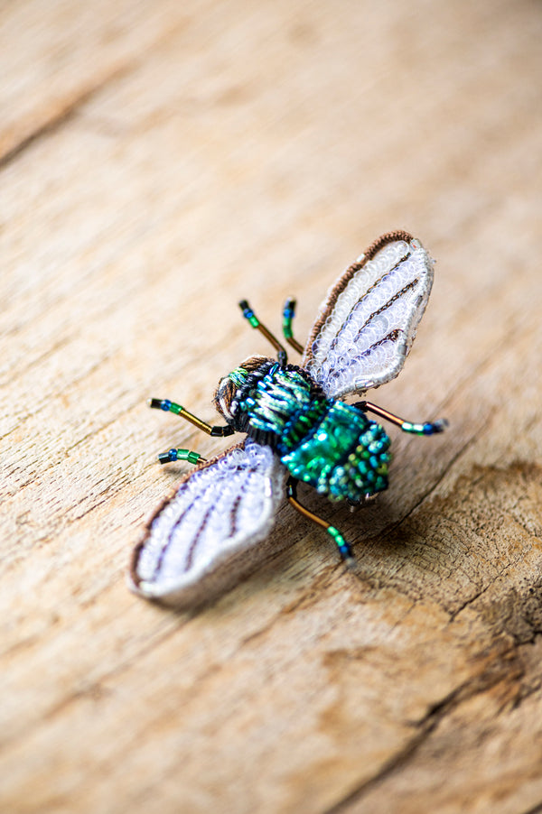 Field Bee Brooch Pin