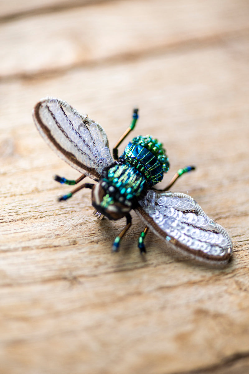 Field Bee Brooch Pin