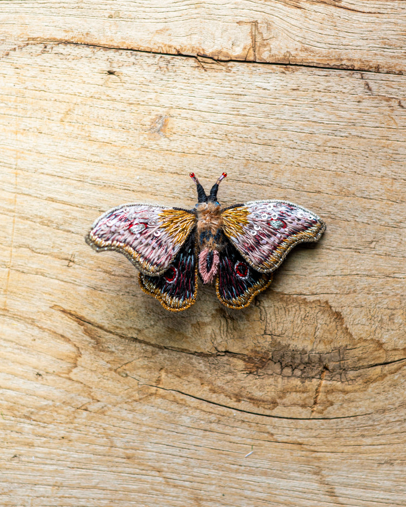 Emperor Mopane Moth Brooch Pin