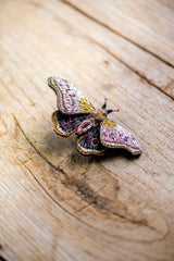 Emperor Mopane Moth Brooch Pin