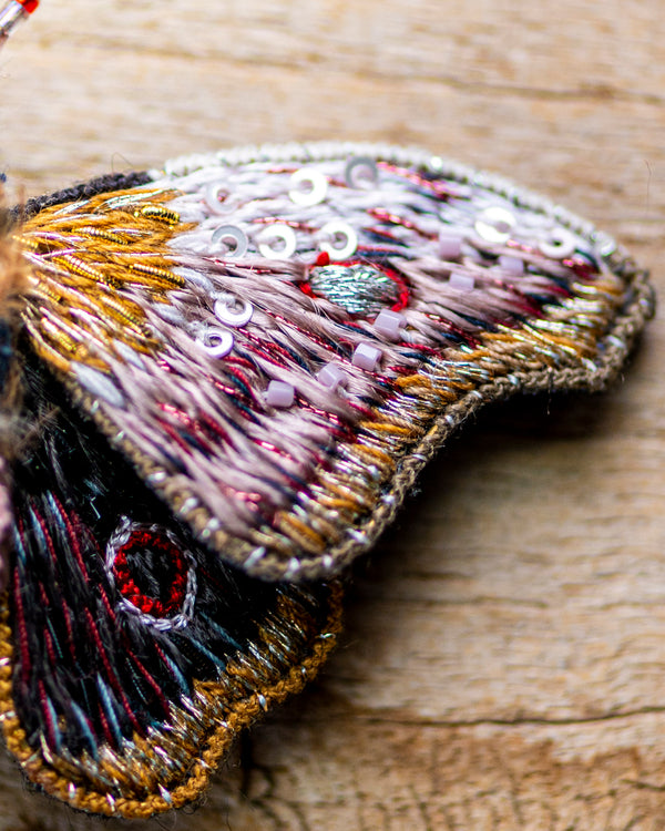 Emperor Mopane Moth Brooch Pin