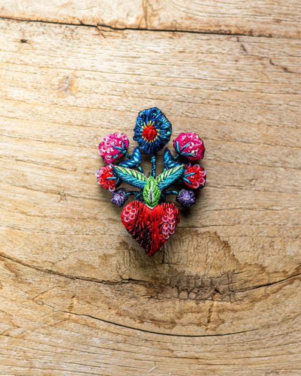 Frida's Flowers Brooch Pin