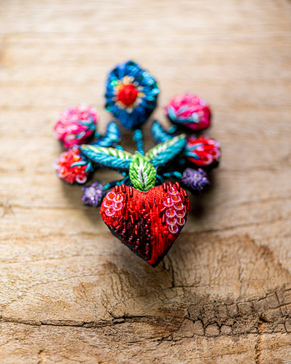 Frida's Flowers Brooch Pin