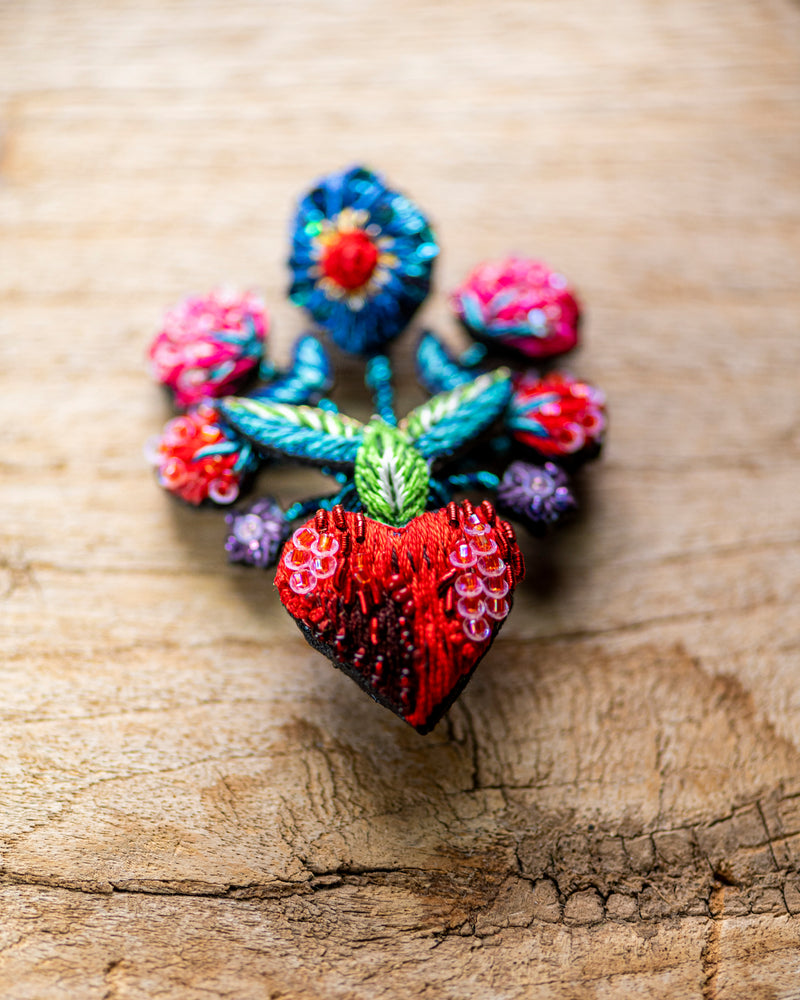 Frida's Flowers Brooch Pin