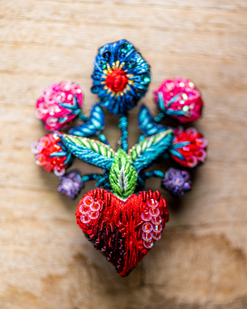 Frida's Flowers Brooch Pin