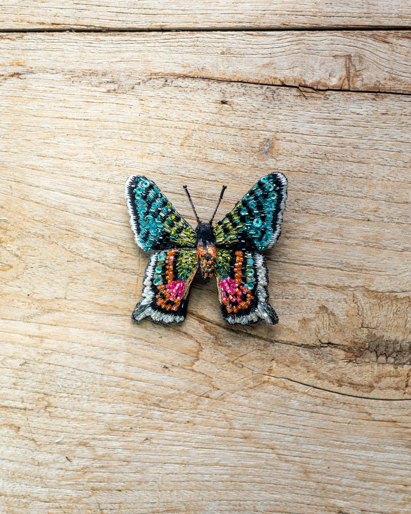 Madagascar Sunset Moth Brooch Pin