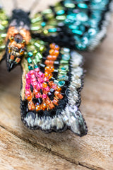 Madagascar Sunset Moth Brooch Pin