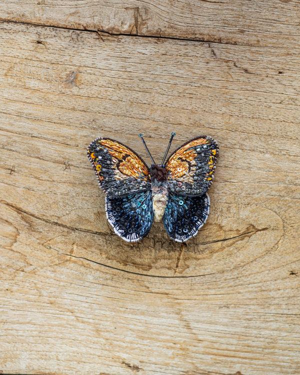 Giant Owl Butterfly Brooch Pin