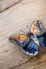 Giant Owl Butterfly Brooch Pin