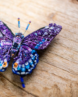Eastern Black Swallowtail Butterfly Brooch Pin