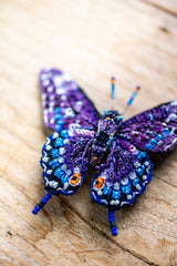 Eastern Black Swallowtail Butterfly Brooch Pin