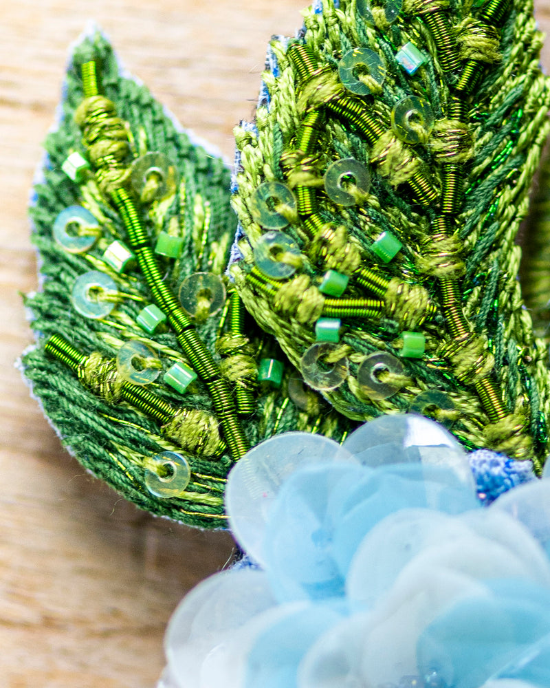 Blooming Hydrangea Brooch Pin