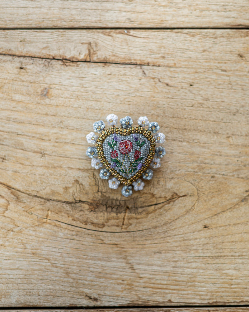 Heritage Heart Brooch Pin