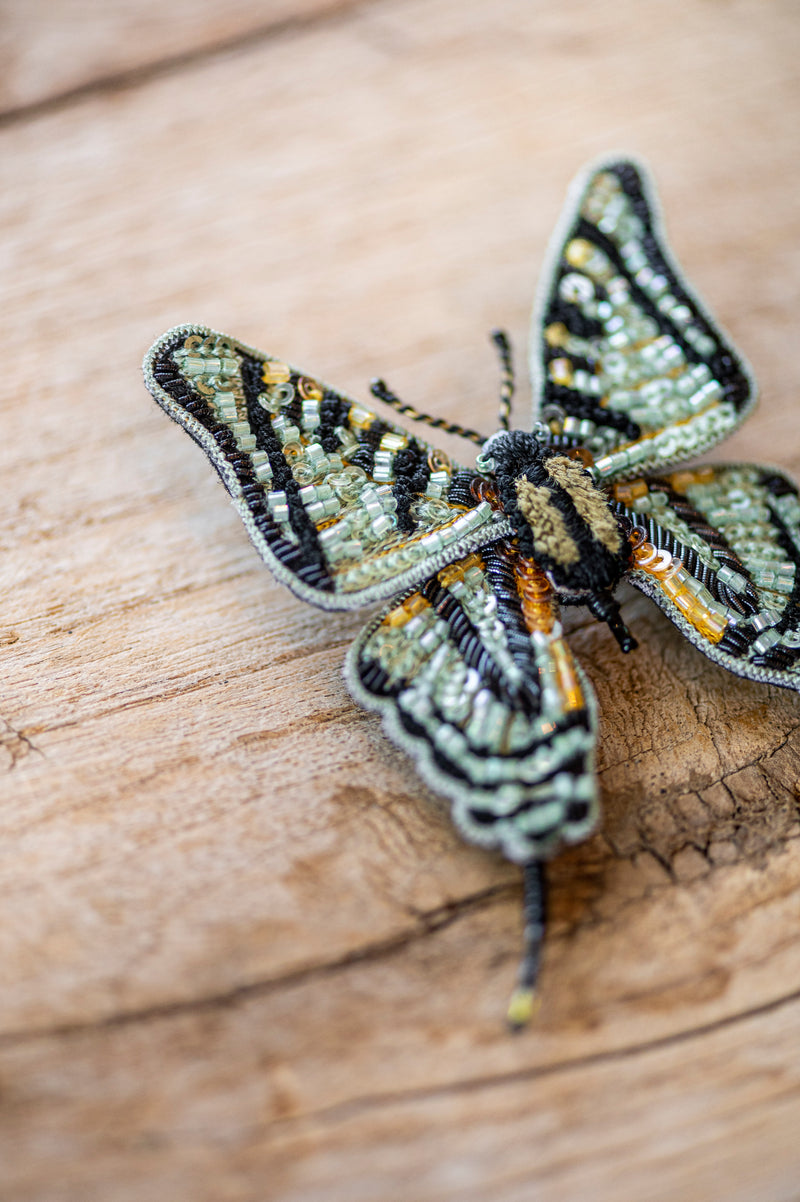 Scarce Swallowtail Brooch Pin