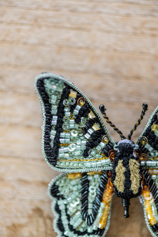 Scarce Swallowtail Brooch Pin
